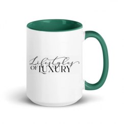 15oz Ceramic Mug with Color Inside