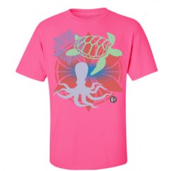 Unisex Ultra Cotton Safety Neon Crewneck Tee