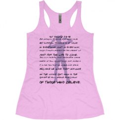 Ladies Slim Fit Super Soft Racerback Triblend Tank