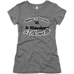 Ladies Slim Fit Super Soft Triblend Tee