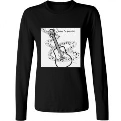 Ladies Relaxed Fit Basic Long Sleeve Tee