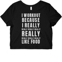 Ladies Slim Fit Crop Top Tee