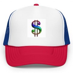 Rainbow money sign hat
