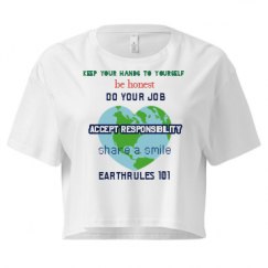 Ladies Festival Cali Crop Top Tee