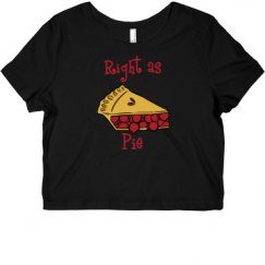 Ladies Slim Fit Crop Top Tee