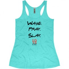 Ladies Slim Fit Super Soft Racerback Triblend Tank
