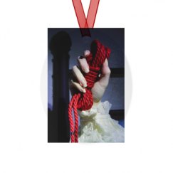 Metal Oval Christmas Ornament