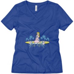 Ladies Relaxed Fit V-Neck Tee