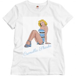 Womens retro Cronulla Sharks T
