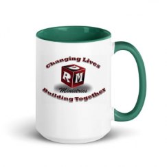 15oz Ceramic Mug with Color Inside