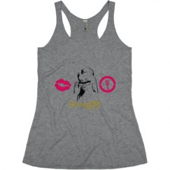 Ladies Slim Fit Super Soft Racerback Triblend Tank