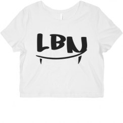 Ladies Slim Fit Crop Top Tee