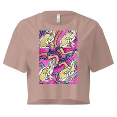 Ladies Festival Cali Crop Top Tee