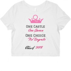 Ladies Slim Fit Crop Top Tee