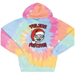 Unisex Tie-Dye Fleece Hoodie