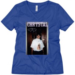 Ladies Relaxed Fit V-Neck Tee