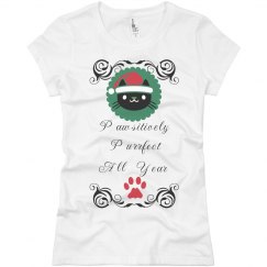 Pawsitively Purrfect tee