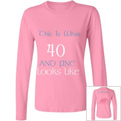 Chavada 40 pink elephant longsleeve