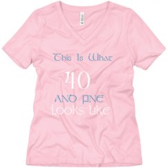 Ladies Relaxed Fit V-Neck Tee