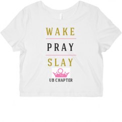 Ladies Slim Fit Crop Top Tee