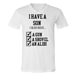 Unisex V-Neck Jersey Tee