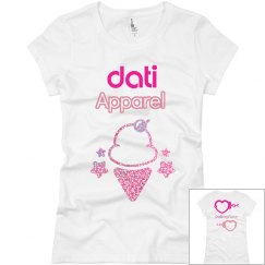 CW DATI GLITTER PINK ICE CREAM SLIM FIT