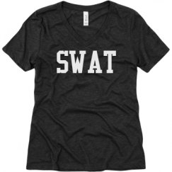 Ladies Relaxed Fit Super Soft Triblend V-Neck Tee