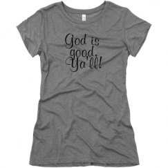 Ladies Slim Fit Super Soft Triblend Tee