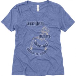 Ladies Relaxed Fit Super Soft Triblend V-Neck Tee