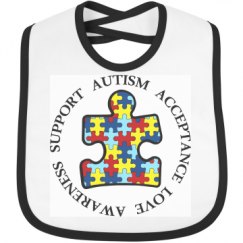 Infant Contrast Trim Bib