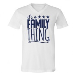 Unisex V-Neck Jersey Tee