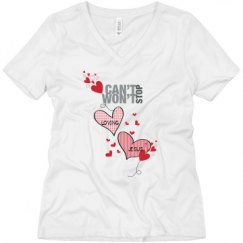 Ladies Relaxed Fit V-Neck Tee