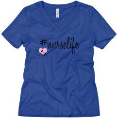 Ladies Relaxed Fit V-Neck Tee