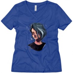 Ladies Relaxed Fit V-Neck Tee