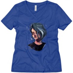 Ladies Relaxed Fit V-Neck Tee