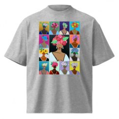 Unisex Organic Oversized High Neck T-Shirt