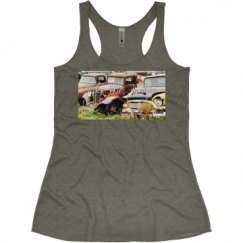 Ladies Slim Fit Super Soft Racerback Triblend Tank