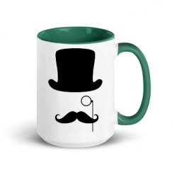 15oz Ceramic Mug with Color Inside