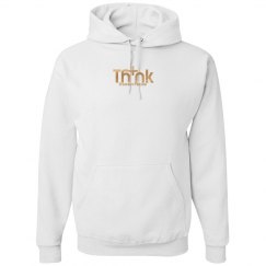Think Positive Heavyweight Hoodie Metallic Gold Logo