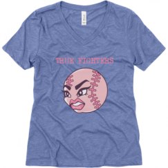 Ladies Relaxed Fit Super Soft Triblend V-Neck Tee