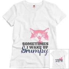 Sometimes I wake up grumpy Matching couples tee 1/2