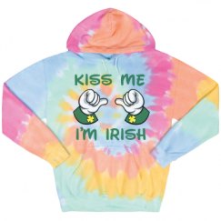 Unisex Tie-Dye Fleece Hoodie