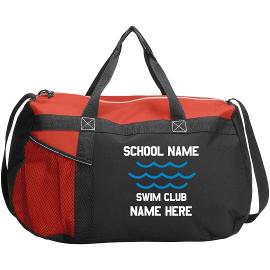 custom swim bag