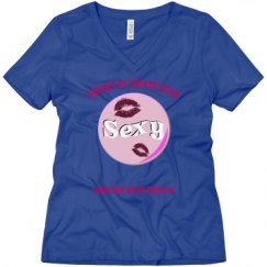 Ladies Relaxed Fit V-Neck Tee