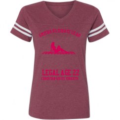 Ladies Relaxed Fit Vintage Sports Tee