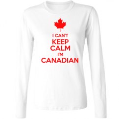 Ladies Relaxed Fit Basic Long Sleeve Tee