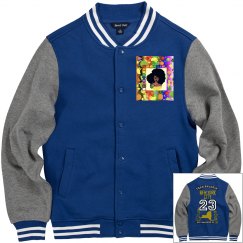 TEAM SMACKIN' NYC VARSITY JACKET (TRUE NAVY/V-HEATHER)