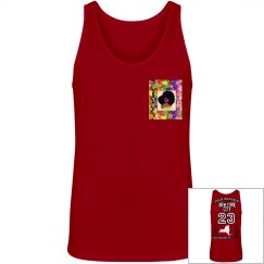 TEAM SMACKIN' NYC JERSEY TANK TOP (RED TRIBLEND)