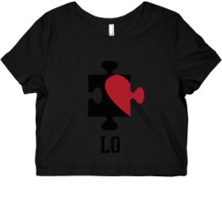 Ladies Slim Fit Crop Top Tee