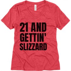 Ladies Relaxed Fit Super Soft Triblend V-Neck Tee